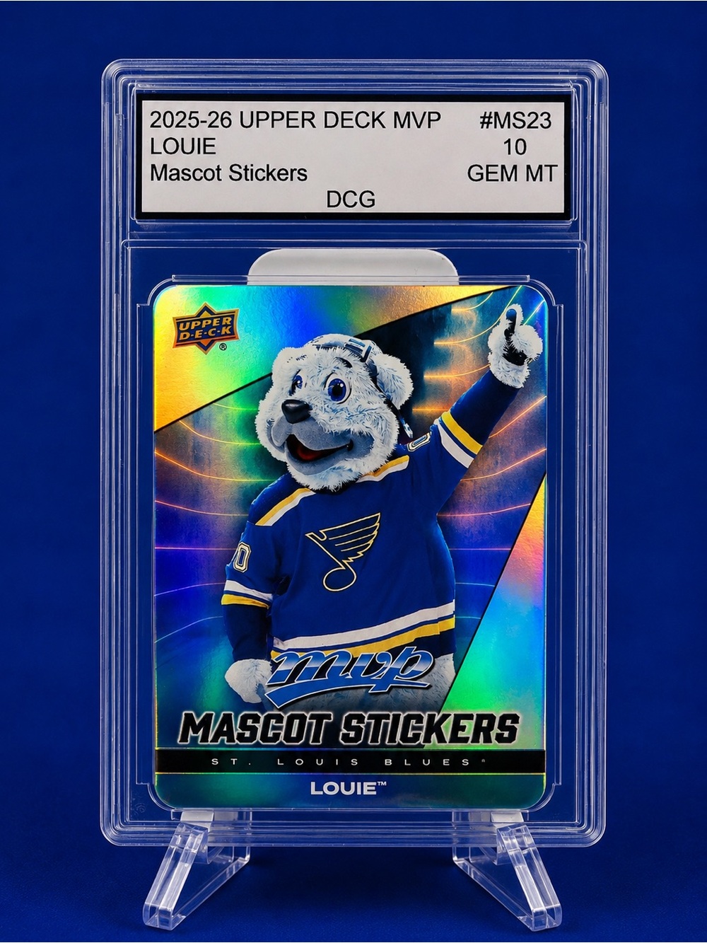 Upper Deck MVP Mascot Stickers Louie - St Louis Blues